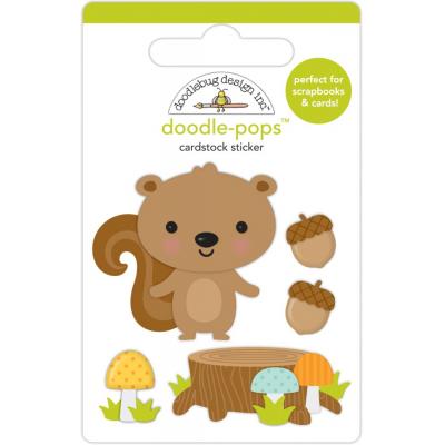 Doodlebug Great Outdoors Doodle-Pops Sticker - Nutty Buddy